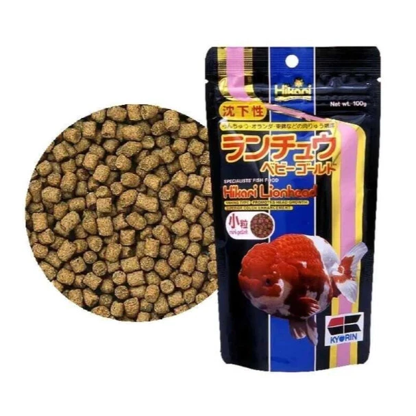 Mini pellets de hundimiento Hikari cabeza de león 100 g - alimento para peces dorados para el crecimiento de la cabeza Foto 2 de 2