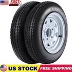 2 Pack Trailer Tires & Wheels with 12" Rims 5 Lug on 4.5" 6PR 4.80-12 4.80x12