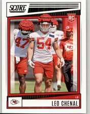 2022 Score Leo Chenal Rookie #354 RC Kansas City Chiefs