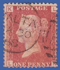 GB SG43/44 QV 1864 1d RED PLATE 89 LK GU IN MALTA A25 CDS