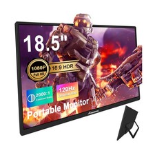 18.5inch Portable Monitor for Laptop,1080P Laptops Monitors 120Hz FHD HDR Plu...