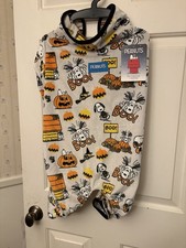 NWT Berkshire Snoopy Peanuts Halloween Pumpkin Dog Pajamas Soft Sz L