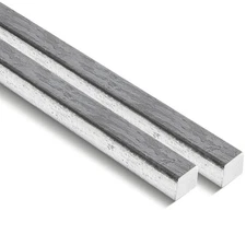 2 Pcs 1/4 x 1/4 x 12 Square Steel Bar Stock Precision Key Stock Cold Drawn Me...