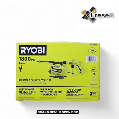 #ad RYOBI 1800 PSI 1.2 GPM Corded Electric Pressure Washer Cold Water # RY141803 $99.90