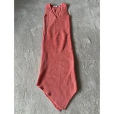 Equipment Femme Women's Size Small Lucasse Asymmetric Ribbed Midi Dress Coral