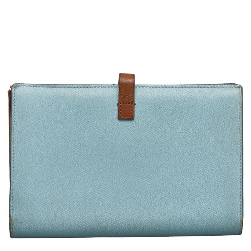 Celine Strap Wallet Large Multi-Function Light Bl… - image 3
