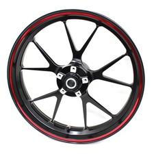 Felgenrand Stripes 7mm Chrom Rot + Tool Folie Zierstreifen Motorrad Auto Felge