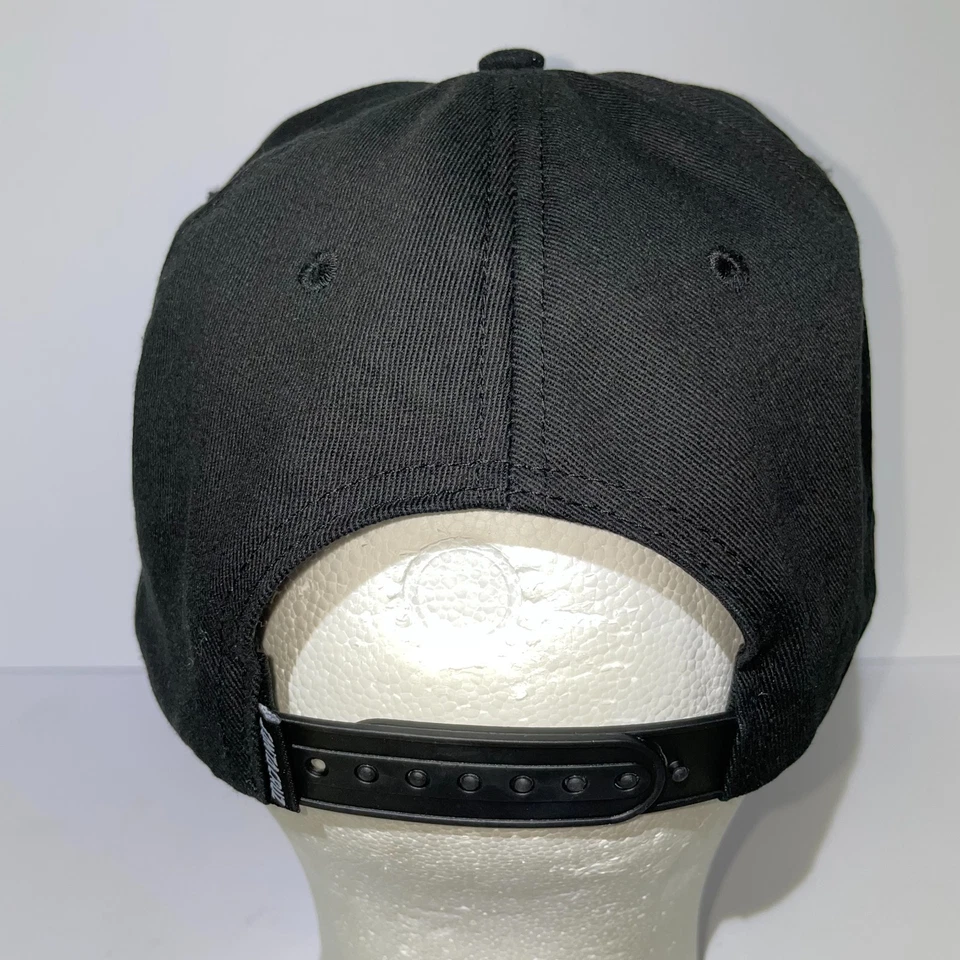 Santa Cruz Neon Green Seaweed Snapback Cap Black Cotton Flatbill - Image 3 of 4