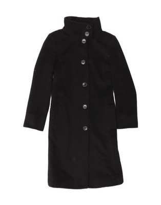Max & Co. Womens Overcoat UK 6 XS Black Wool LN01