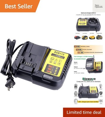20V Max Charger Charges All 12V Max, 20V Max and 60V Max Li-Ion Cordless Tool...