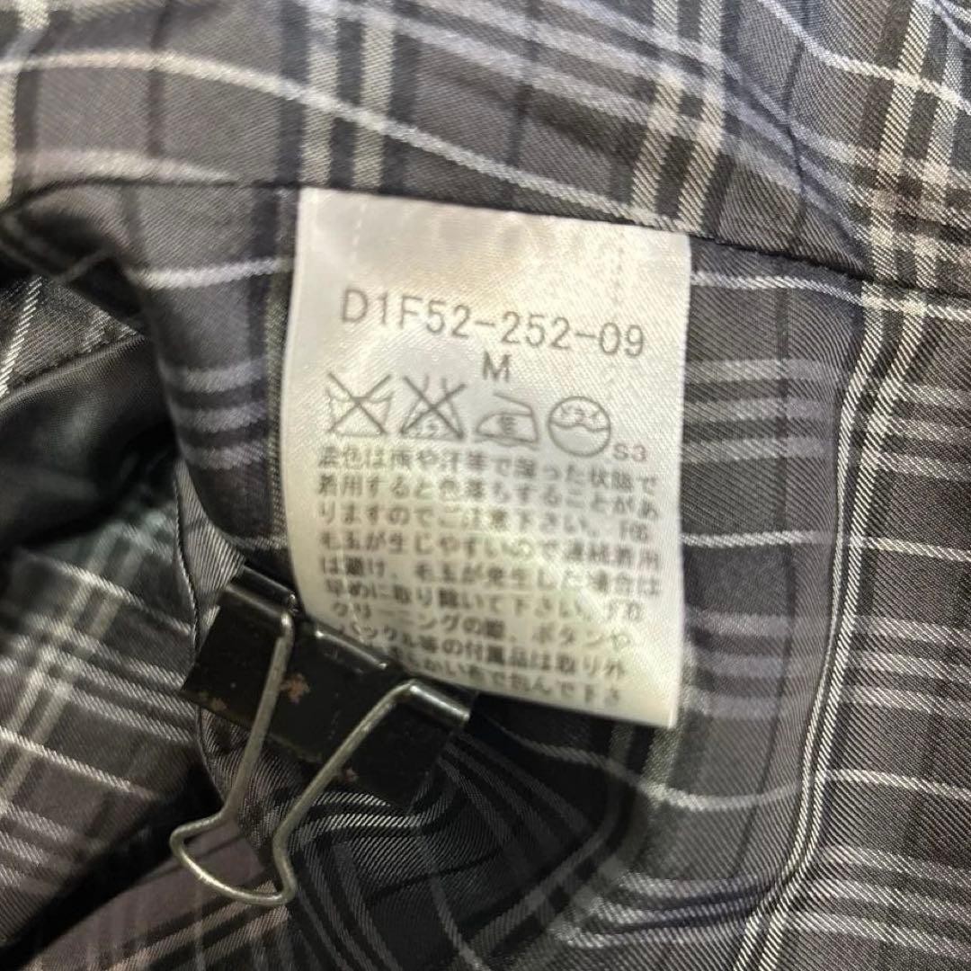 BURBERRY BLACK LABEL Peacoat Size M Nova Check Black From Japan thumbnail 11