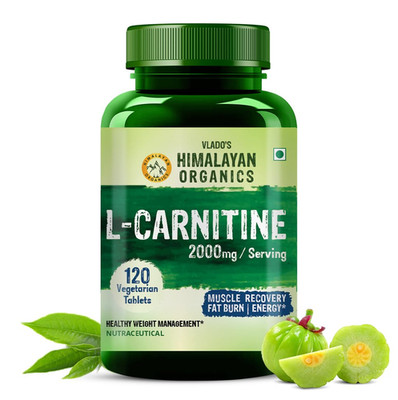 HIMALAYAN ORGANICS L-Carnitine L-Tartrate With Green Tea Extract 2000 Mg Healthy