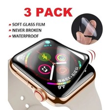 3-Pack For Apple Watch 7 6 5 4 3 2 SE Full Screen Protector iWatch 38/42 40/44mm