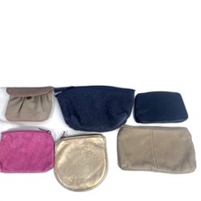 Lot of 6 Small Cosmetic Change Purses Pouches Bags 1 is a BAGGU pouch 