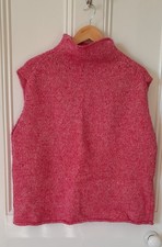 Zara sleeveless jumper/tank top in pink, XL