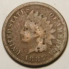 1885 Indian Head Cent Cull   "As Pictured  Not Cleaned"