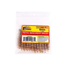 Pro Shot 9mm Pistol Bore Brush Dozen Pack Brass