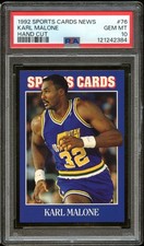 1992 Sports Cards News #76 Karl Malone PSA 10 Gem Mint Pop 1 Highest Graded