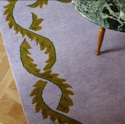 #ad #ad Hand Tufted Wool Rug 9x12 ft Nordic Knots Design Climbing Vine Lilac Rug 8x10 $439.20