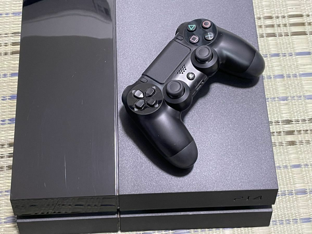 SONY CUH-1000A PS4 PlayStation 4 Jet Black 500GB Console with controller SONY CUH-1000A PS4 PlayStation 4 Jet Black 500GB Console with controller