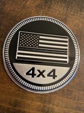 Black Line Flag Rated Fender Badge for  JEEP WRANGLER YJ JL JK TJ emblem USA