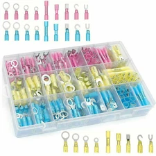 270pcs Heat Shrink Wire Connectors Marine Automotive Waterproof Terminals Set