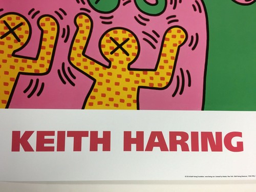 KH01 by Keith Haring Art Print Figure Dancing Tree 2014 Pop Poster 28x30 - Picture 5 of 5