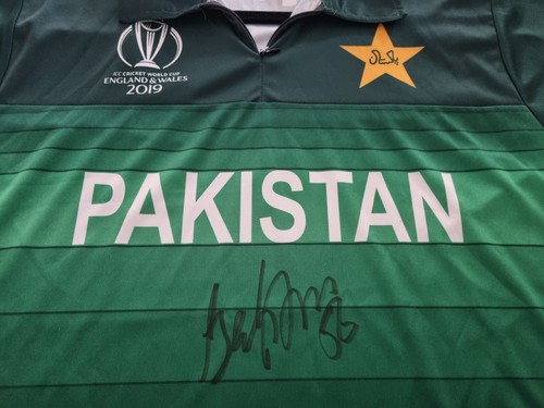 BABAR AZAM SIGNED IN PERSON REPLICA PAKISTAN ODI WORLD CUP SHIRT CRICKET COA - Picture 2 of 8