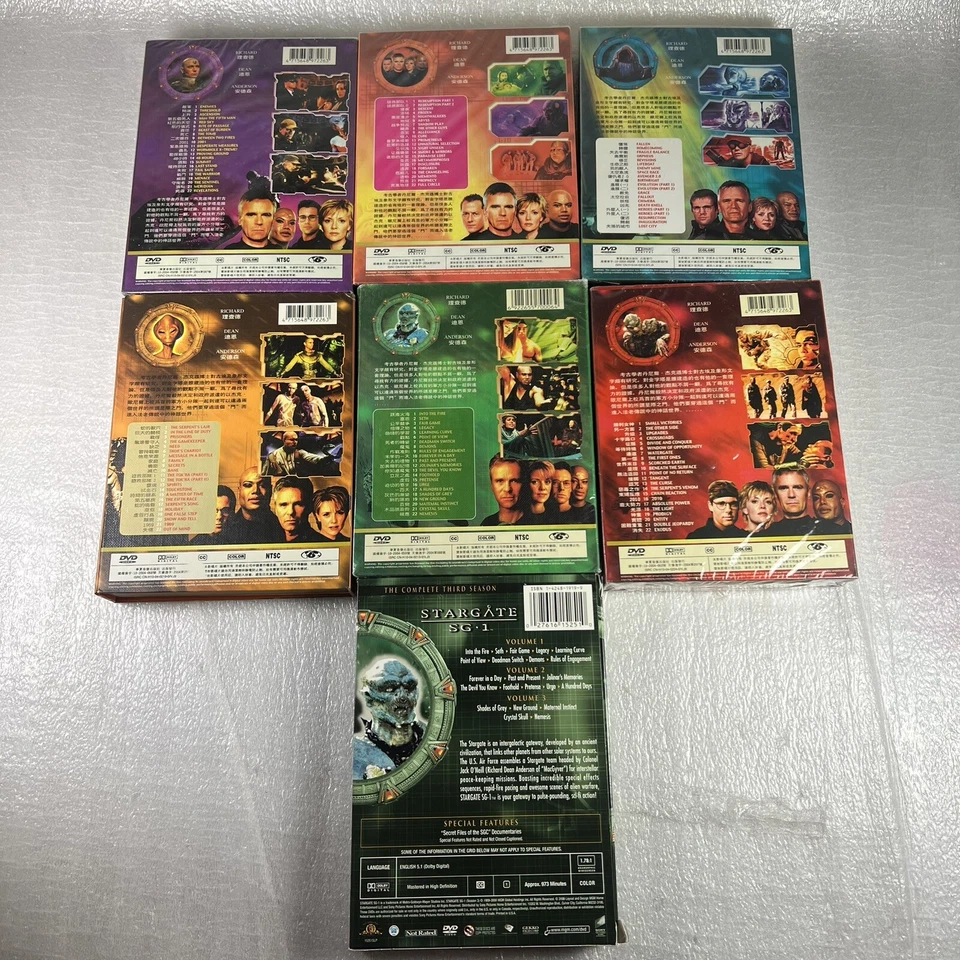 STARGATE SG-1 SG1 Series  DVDs 7 Season BOX SET-CHINES Release- Like New Z11 - Image 2 of 2