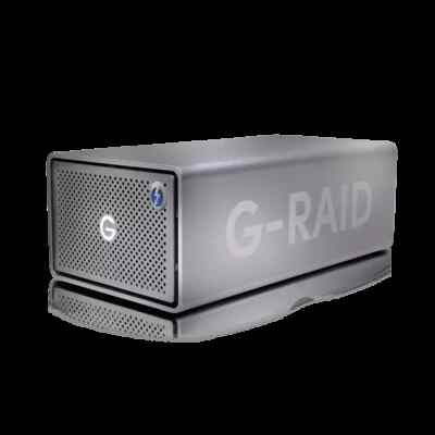 2-Bay SanDisk Professional G-RAID 2, 8TB Speicher RAID Lösung, Thunderbolt 3, 7