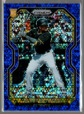 2021 Panini Prizm Prizms Blue Donut Circles #113 Ke'Bryan Hayes /199