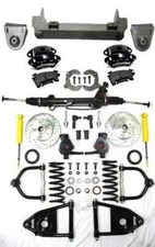 22" Inside Frame Rail Mustang II Power Front End Suspension Kit 2" Drop Wilwood