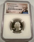 1997-S 25c SILVER NGC PF70UCAM WASHINGTON QUARTER COIN TILTED PROOF ULTRA CAMEO