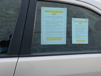 Autismus Auto Schild. Informieren Sie Rettungsdienste über Ihre besondere Person an Bord