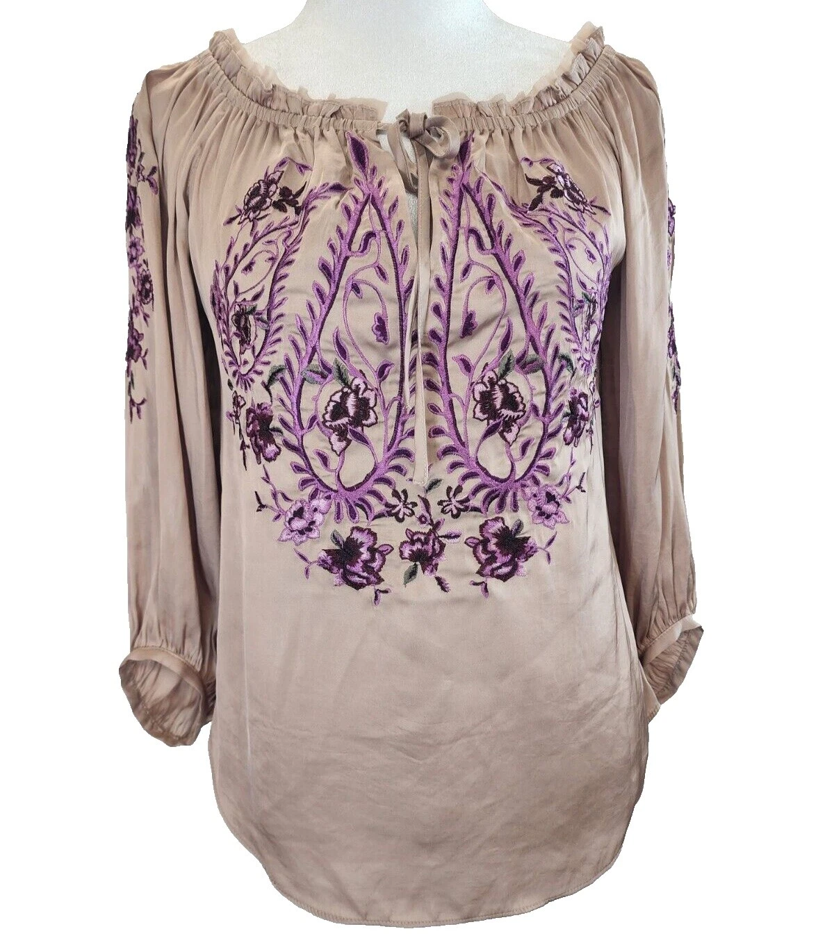 White House Black Market bordado Tops para mujer