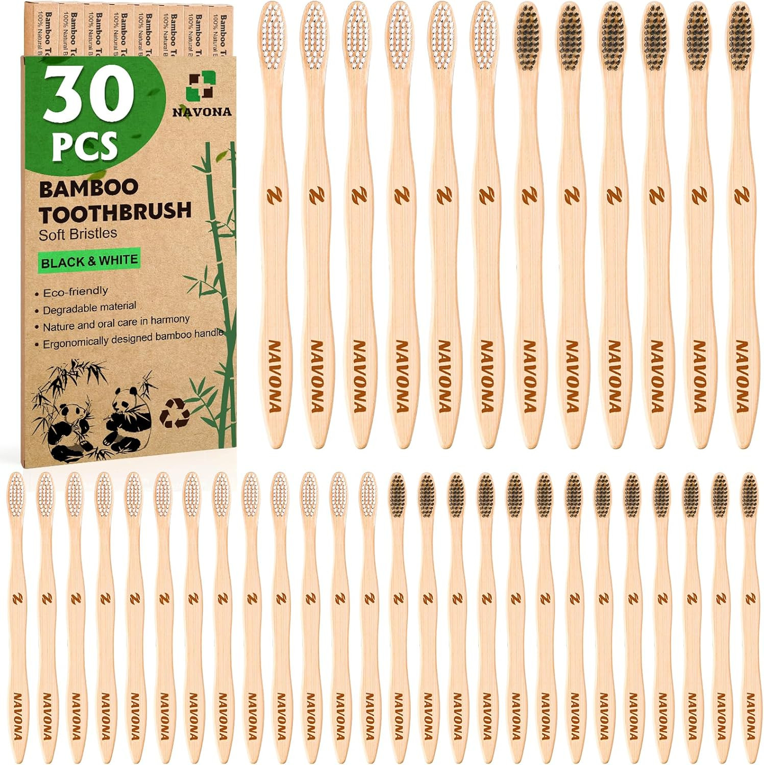 Bpa Free Soft Bristles Eco-friendly Natural Wooden Bulk