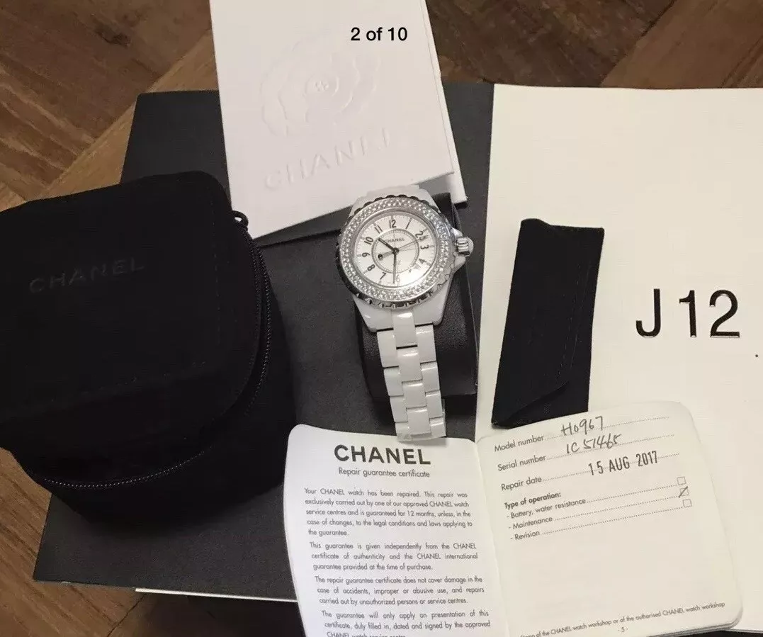 Chanel j12 watch white top