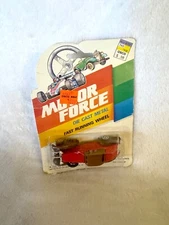 Motor Force Die Cast Metal Red Car Brand New Unopened Vintage NIB