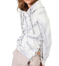 NSF Womens Hoodie Sweatshirt XS Tie Die Lagenlook Cottagecore Grunge