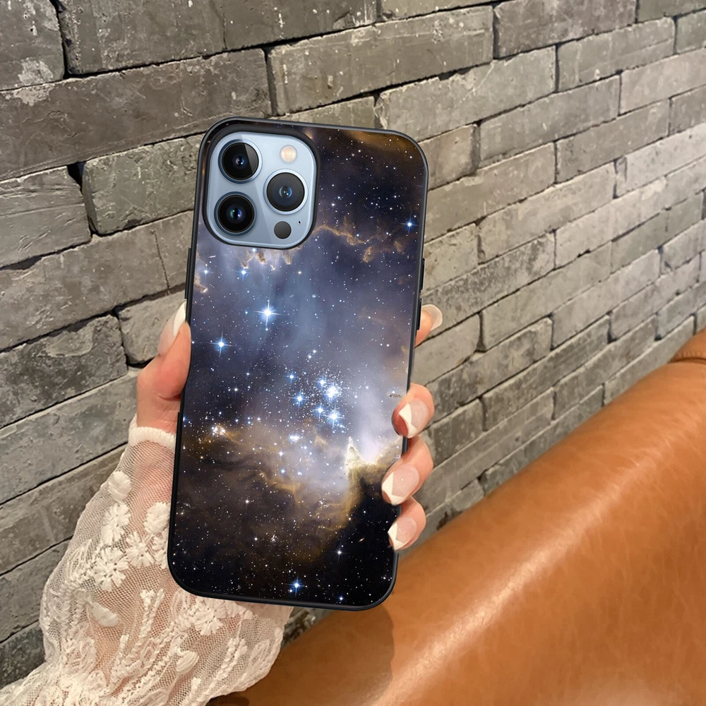 Phone Case Space Soft Silicone Cover For iPhone 11 12 Pro 13 14 Plus 15 Pro Max