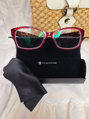 AMELIA E. 35-0001086 FULL RIM PLASTIC  FRAMES RED TORTOISE 52-15-145 Beautiful!
