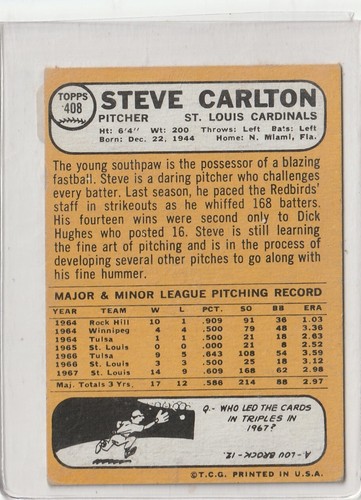 1968 Topps Baseball Cards Scegli una carta a scelta 295-660 EX X-MT 1/25 Set Break - Foto 205 di 490