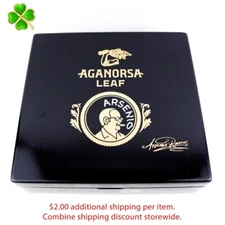 Aganorsa Leaf Arsenio Toro Empty Wood Cigar Box 7.5" x 7.25" x 2"