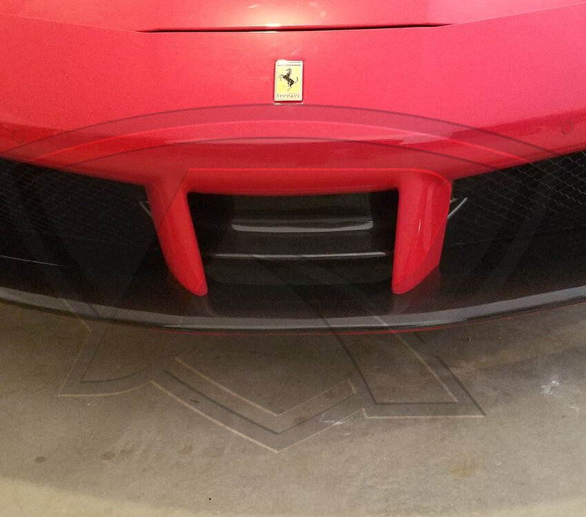 Ferrari 488 GTB & 488 Spider Carbon Fiber Front Spoiler Cover
