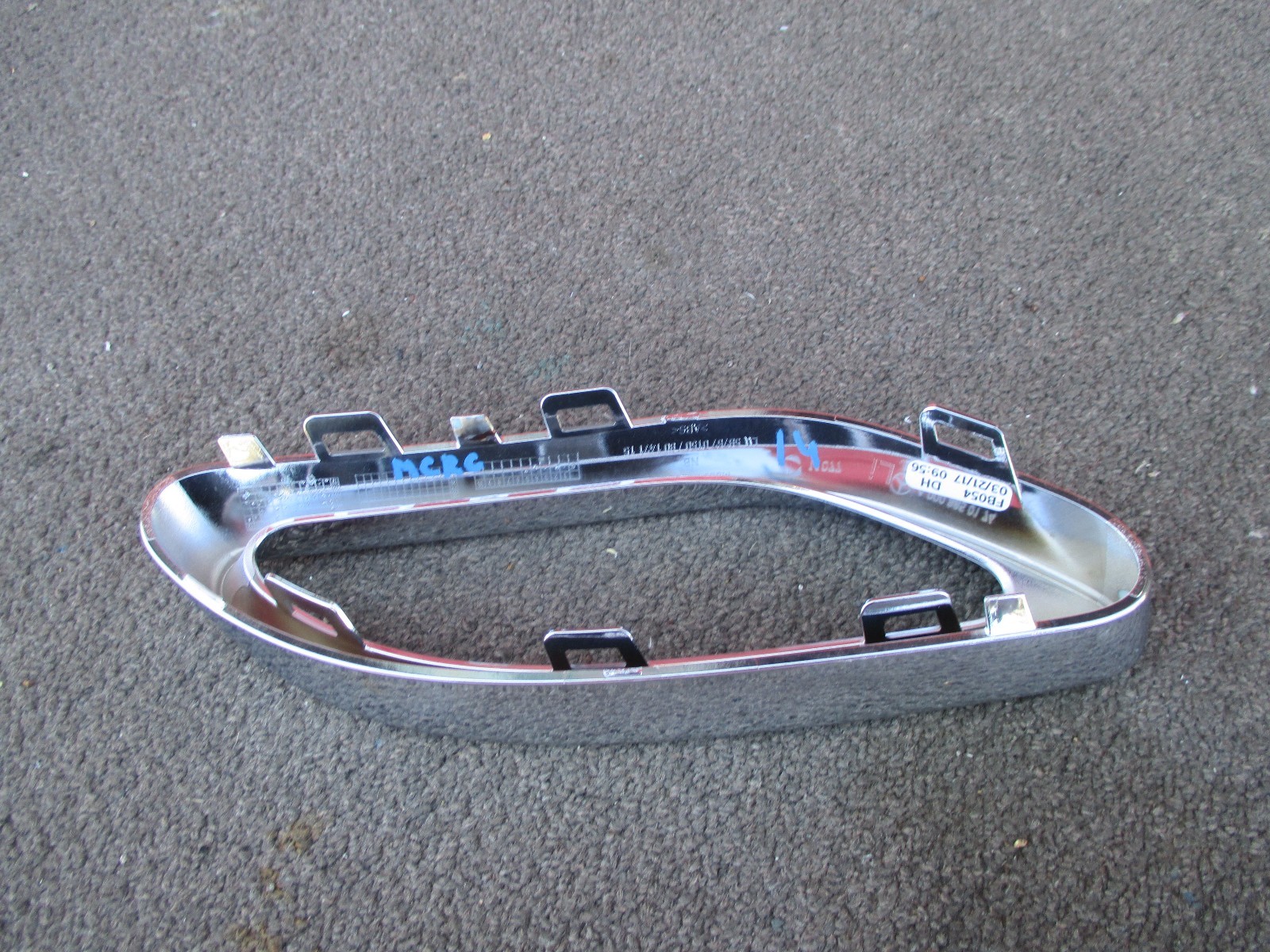 MERCEDES OEM 2016 G 0008850174 Exhaust Chrome Extension Tip Bumper