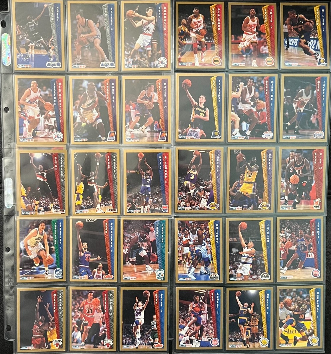 Fleer 92 - 93 NBA Basketball Drakes Food Promo 1992 - 1993
