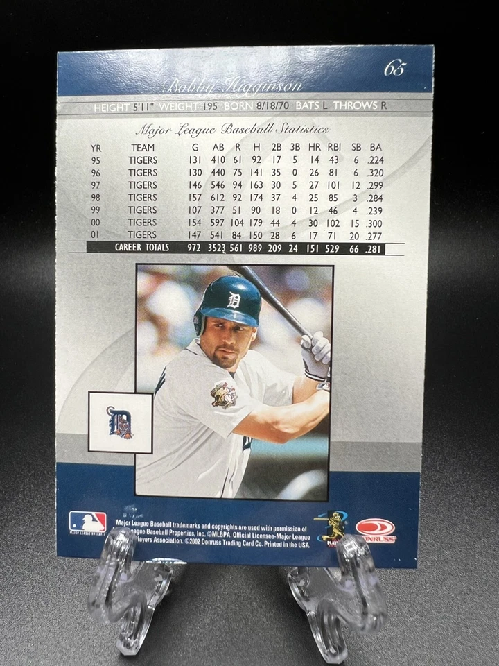 2002 Donruss Elite - Bobby Higginson #65 - Image 2 of 2
