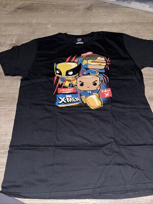 Funko Pop! Tees X-Men L Shirt Wolverine Professor Xavier Cyclops Marvel NICE!