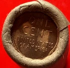 TAIL / TAIL  1 OBW BU LINCOLN WHEAT PENNY ROLL YEARS UNKNOWN OLD VINTAGE WRAPPER