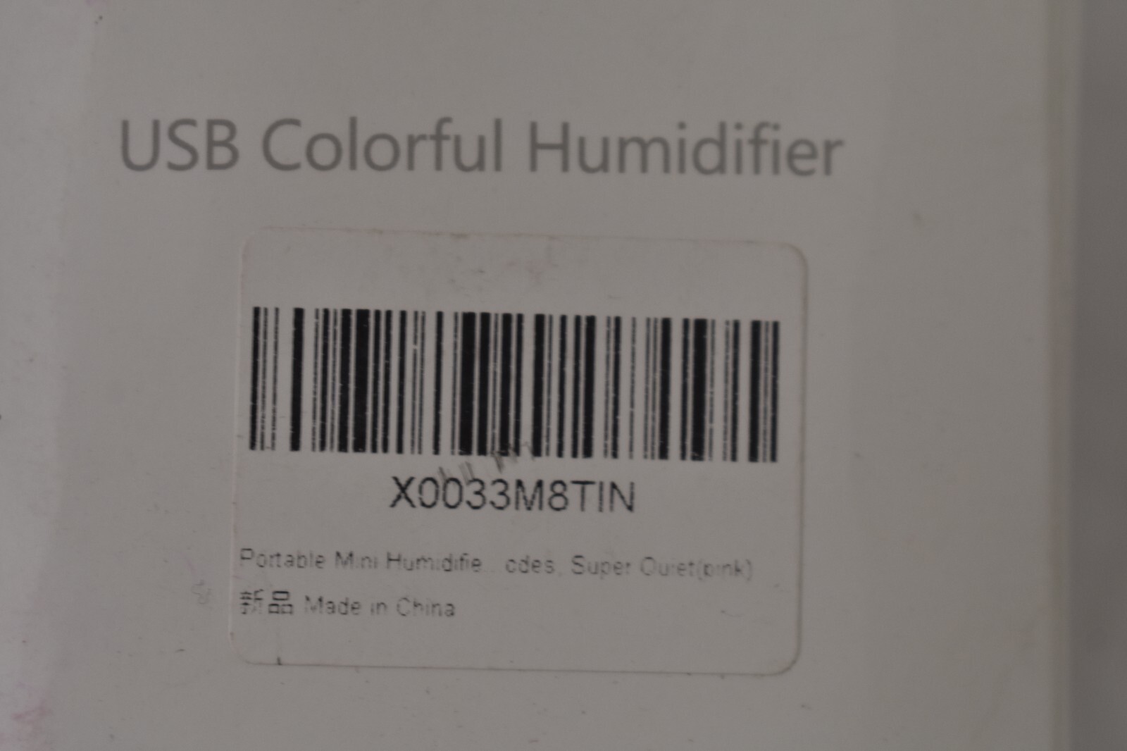 Lot of 2 Hiskfun Portable Mini Humidifiers 300ml Small Cool w Colorful LED